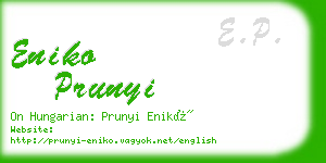 eniko prunyi business card